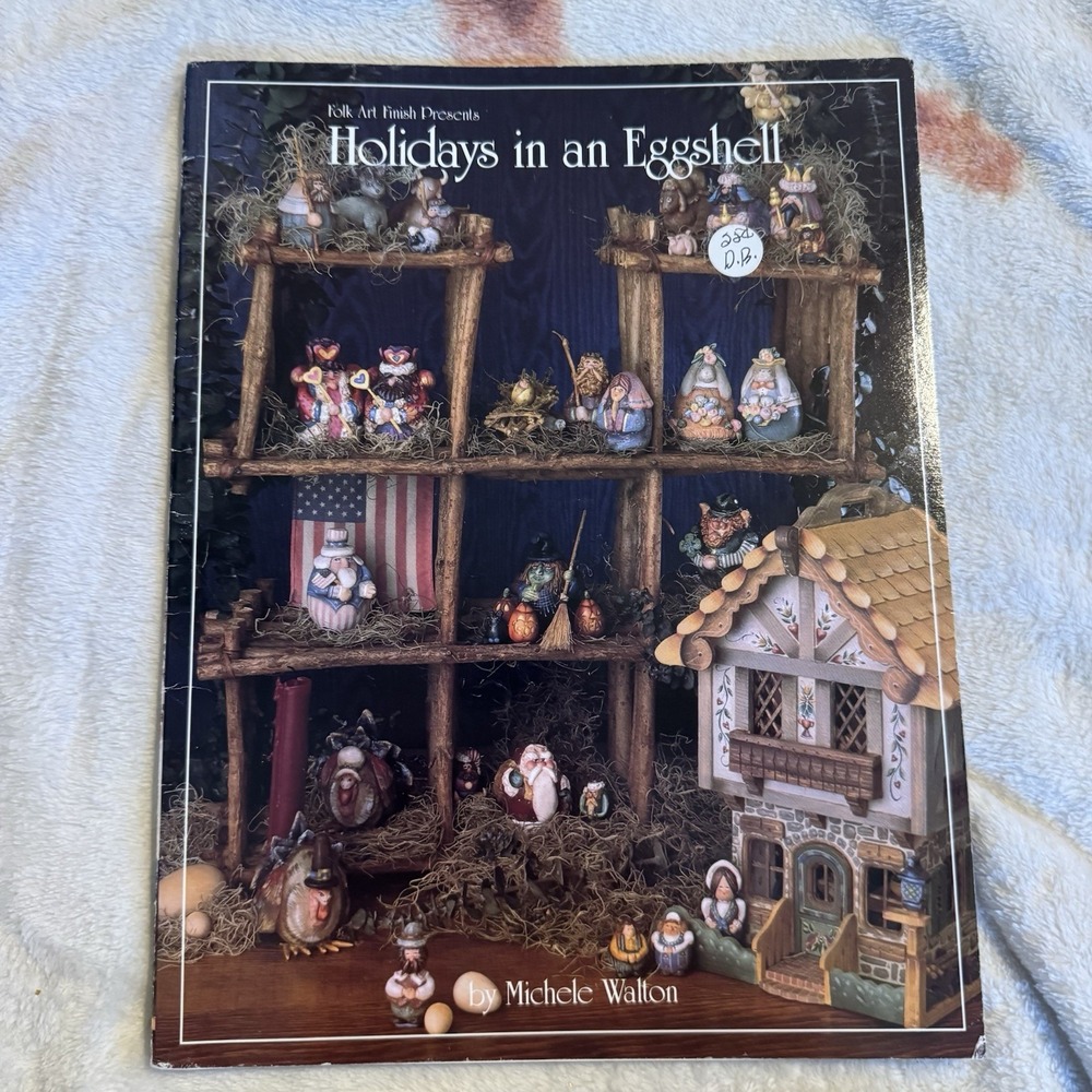 1989 Holidays in an Eggshell Vintage Craft Painting Booklet
